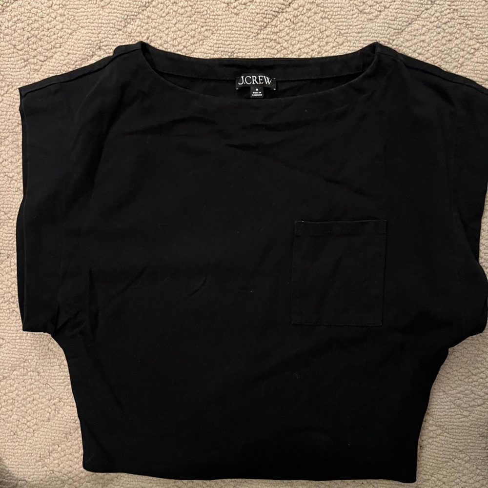 J. Crew New mariner jersey boatneck muscle T-shirt, Sz M, EUC